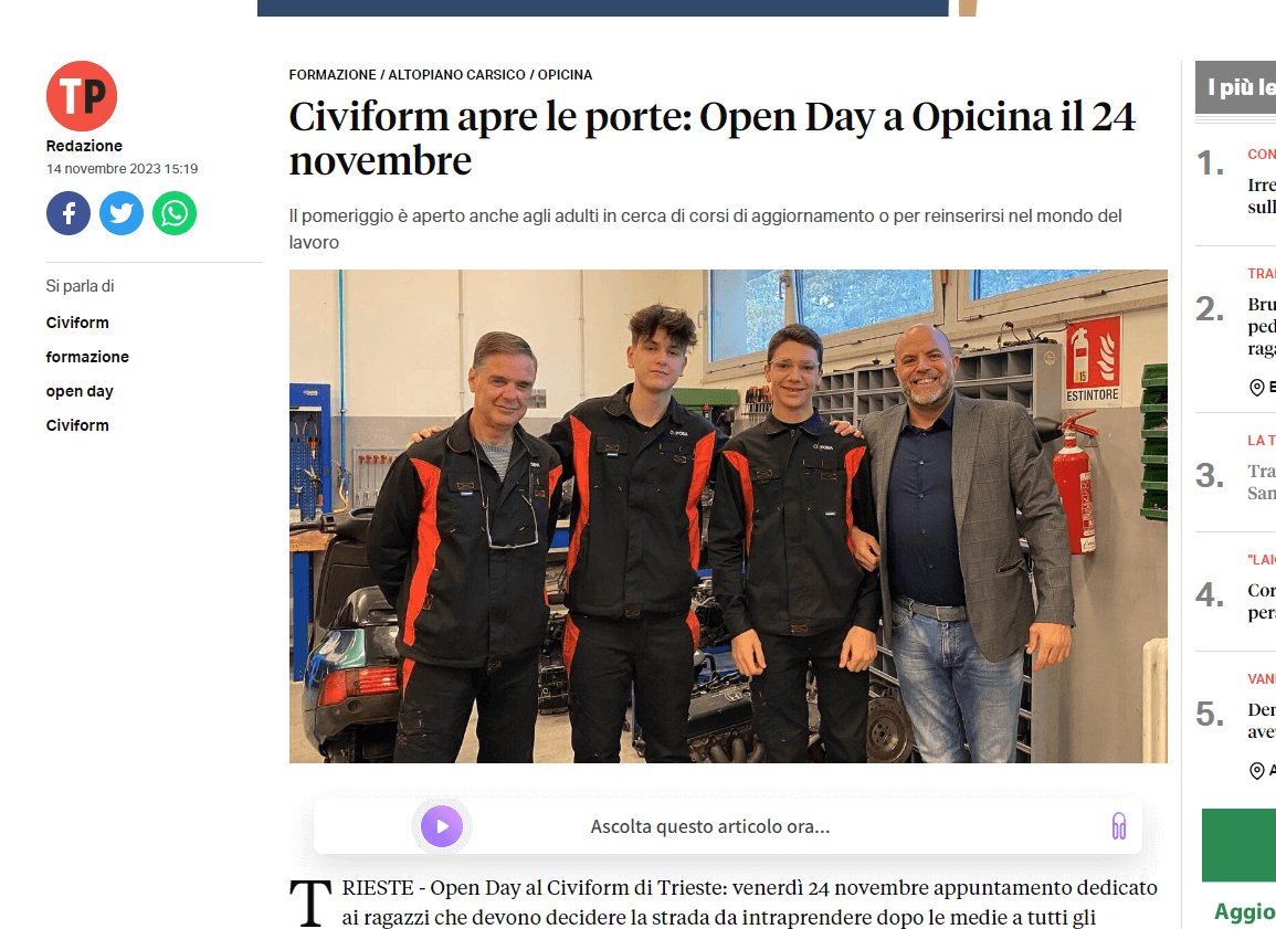 triesteprima civiform openday opicina