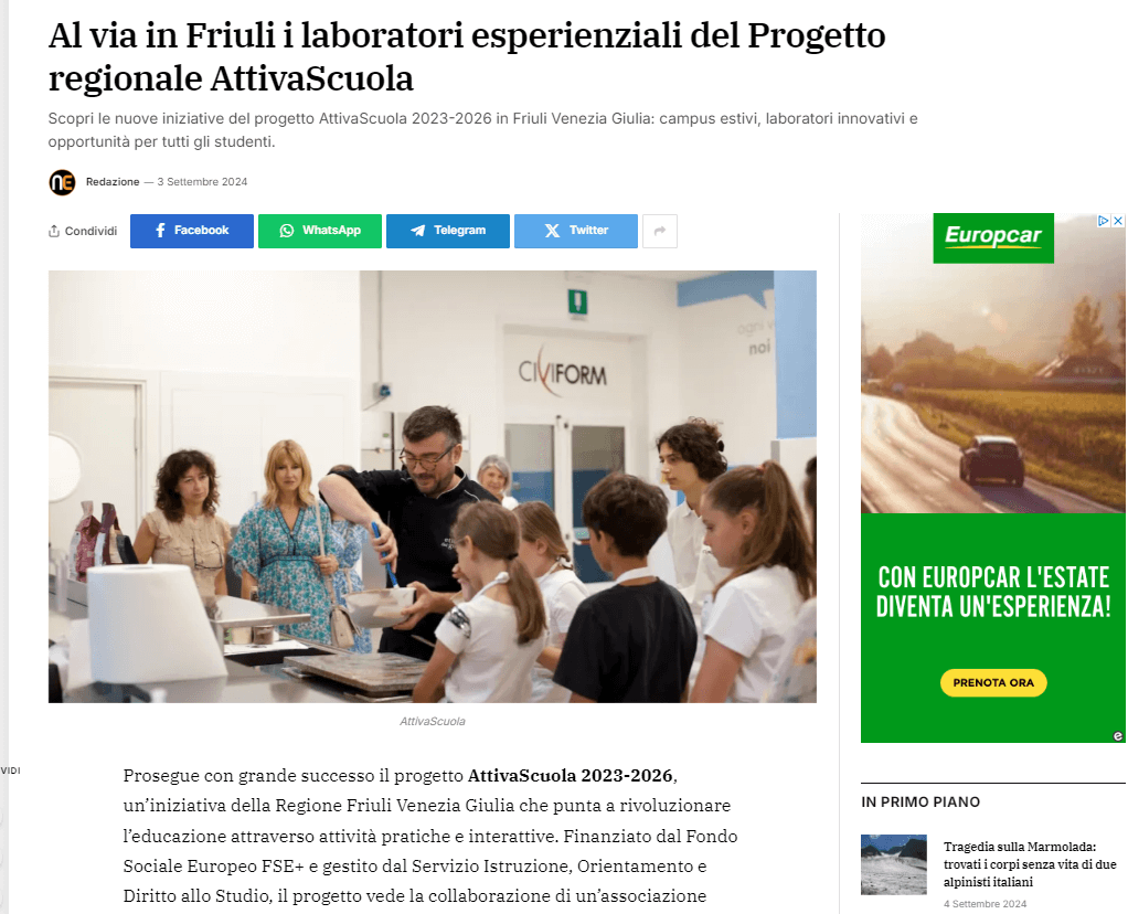 nordest24 attivascuola
